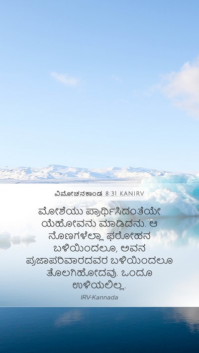 ವಿಮೋಚನಕಾಂಡ 8:31 KANIRV Mobile Phone Wallpaper - ಮೋಶೆಯು - Mobile Bible Verse Wallpaper