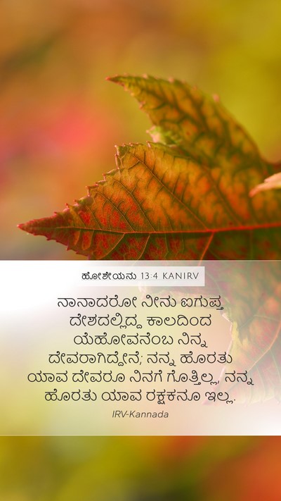 ಹೋಶೇಯನು 13:4 KANIRV Bible Verse Image
