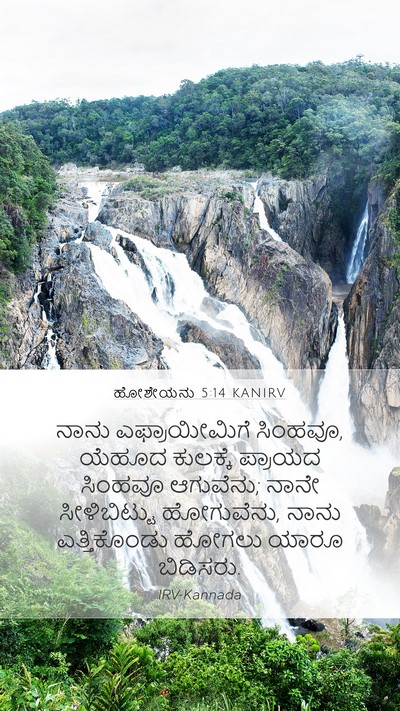 ಹೋಶೇಯನು 5:14 KANIRV Bible Verse Image