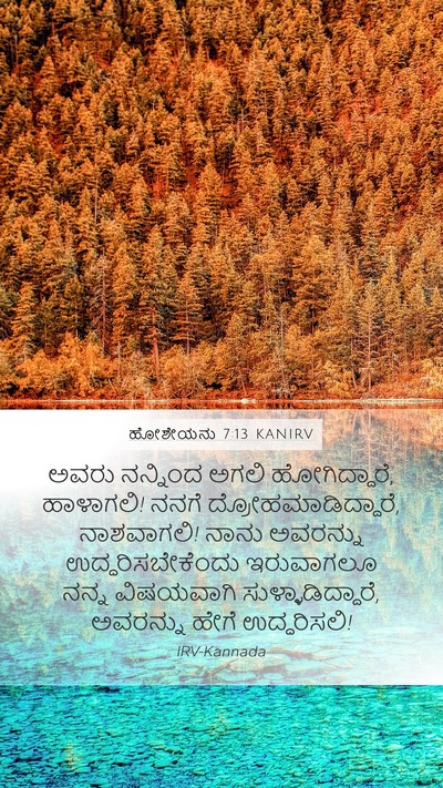 ಹೋಶೇಯನು 7:13 KANIRV Bible Verse Image